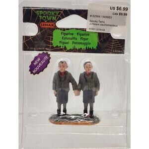 Lemax Spooky Town Halloween Spooky Twins 2018 New 82564